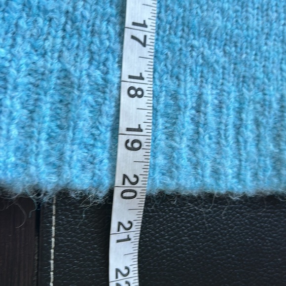 Derek Lam 10 Crosby Locken Puff Sleeve Sweater in Light Blue Alpaca Sz S - Picture 10 of 12